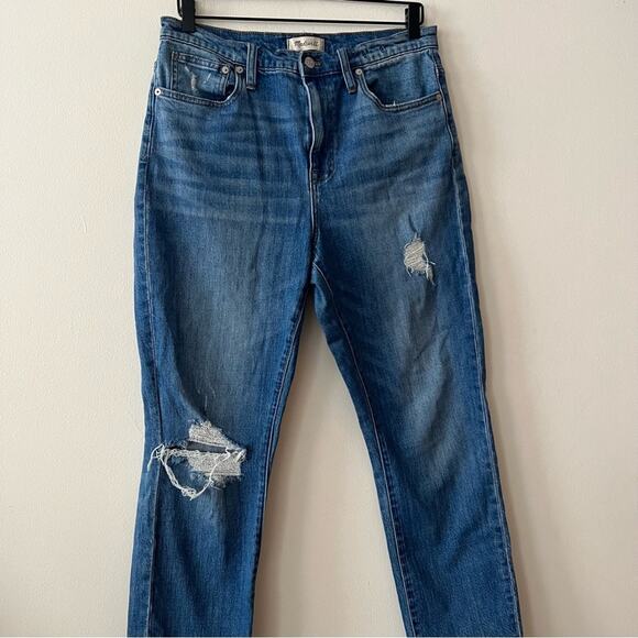 Madewell The High-Rise Slim Boyjean in Lita Wash: Step-Hem Edition - Picture 4 of 10